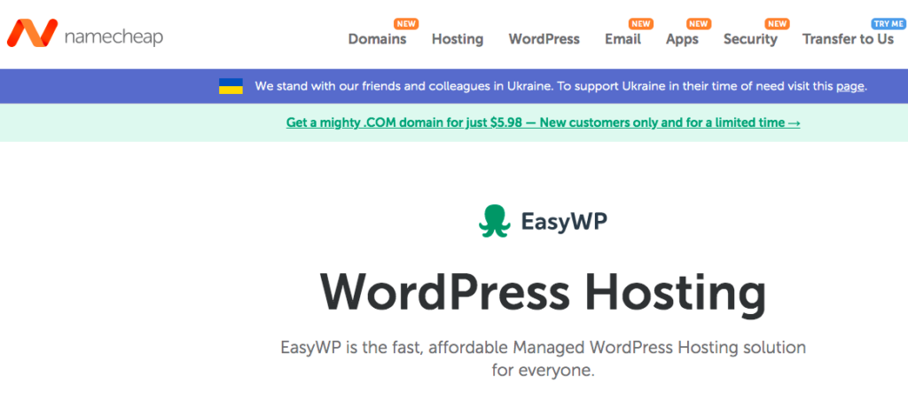 NameCheap hosting - Best WordPress Hosting company