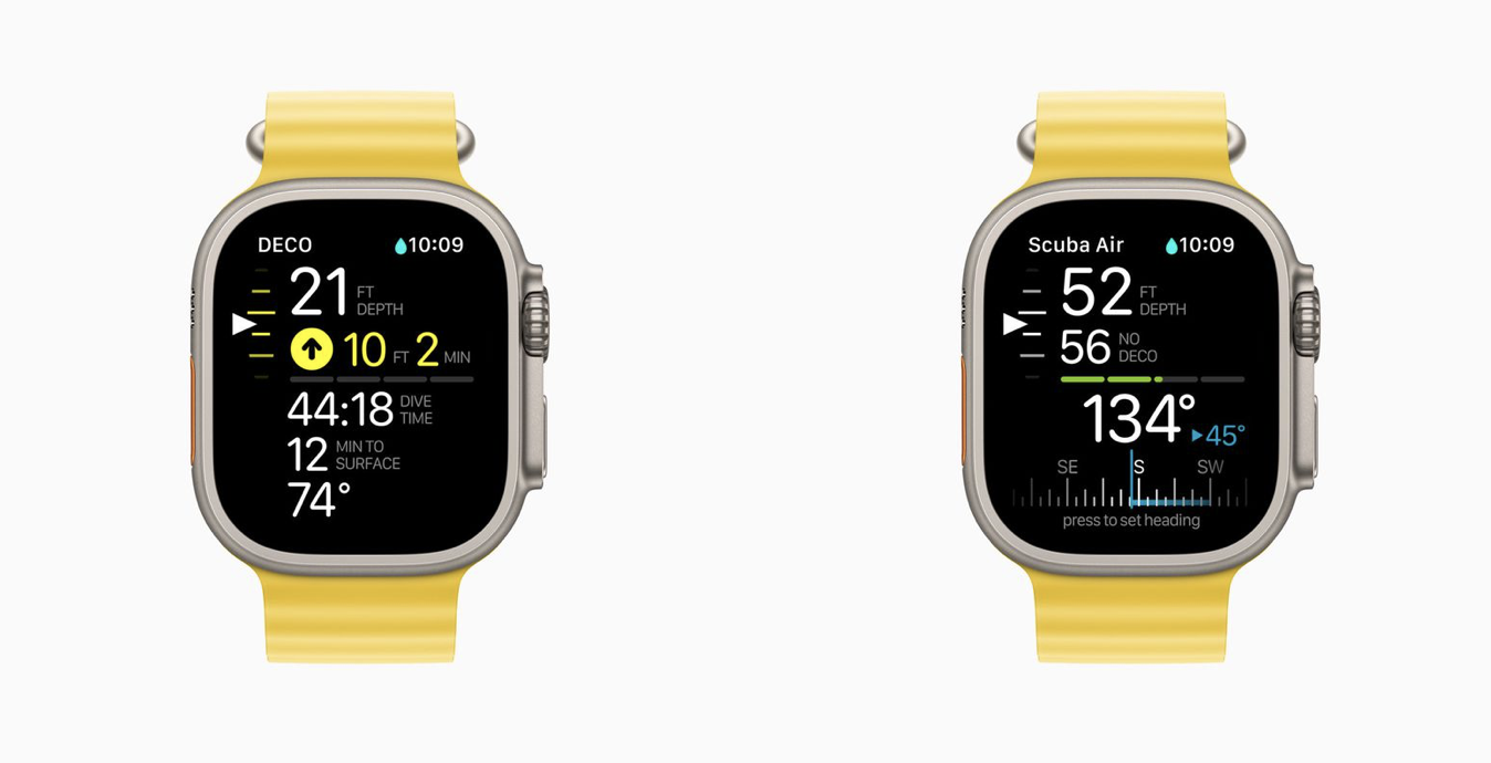 Apple Announces the Availability of the Oceanic+ App for Divers, Designed Specifically for the Apple Watch Ultra