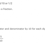 0.5 as a fraction